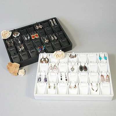 Pendant/Earring Tray- Stackable- 12 1/2" x 8 3/4" x 1 7/8"H- Holds 28-
