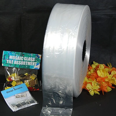 Poly Tubing- 4" x 3,000 Ft.- Clear Polyethylene- 2 Mil