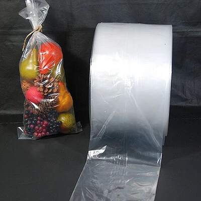 Poly Tubing- 8" x 3,000 Ft.- Clear Polyethylene- 2 Mil