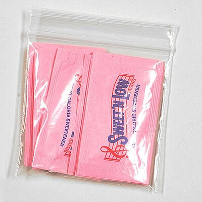 Resealable Poly Bags- Zip Seal- 3" x 3"- 2 Mil- 1,000/box