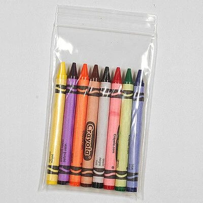 Resealable Poly Bags- Zip Seal- 3" x 5"- 2 Mil- 1,000/box