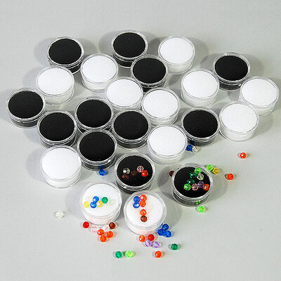 Gemstone Jars- Medium 1 3/8" Diameter- Price Per Dozen