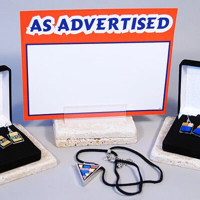 As Advertised Sign Cards- 5 1/2" x 7"- 100/pack