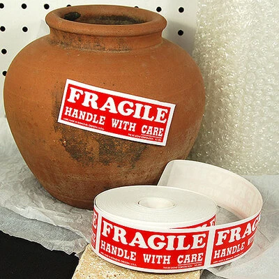 Fragile Label- 1 1/2" x 4"- 500/Roll-
