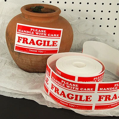 Fragile Label- 3" x 5"- 500/Roll