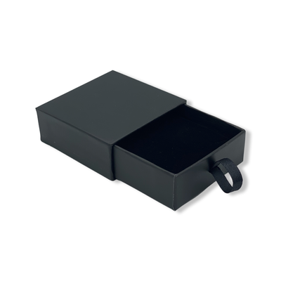 Sliding Drawer Box for Earrings or Pendant Black