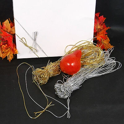 Stretch Loop w/Pre-Tied Bow- Metallic- 22"- For Apparel Boxes- Price Per 100