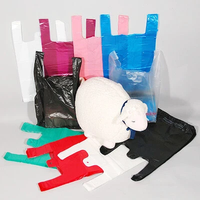 T-Shirt Bags- 10" x 5" x 18"- 11 mic. 2000/case