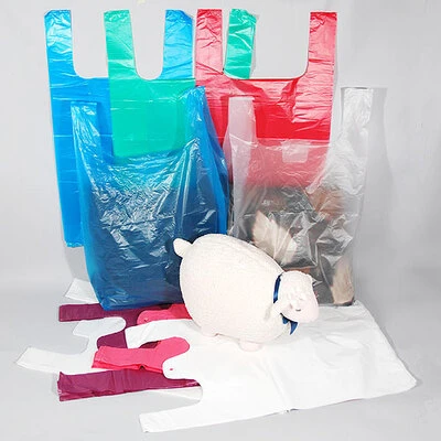 T-Shirt Bags- 16" x 8" x 30"- 18 mic. 500/case