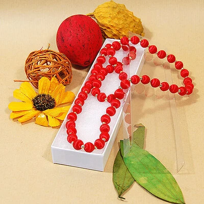 Necklace/Bracelet Box- 8" x 2" x  7/8"- 100/Case- Made in USA