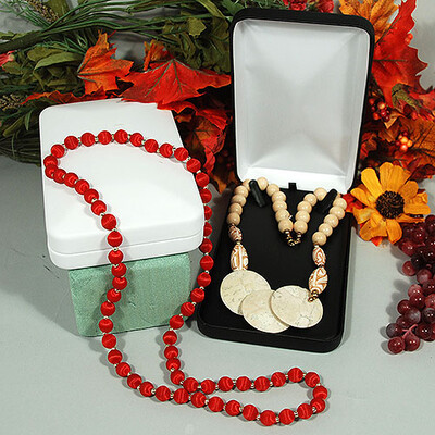 Necklace Box- 4 3/8" x 7" x 1 3/4"