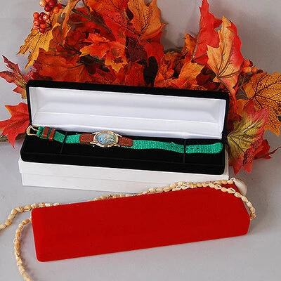 Velvet Bracelet/Necklace Box- 8" x 2" x 1 1/2"H-
