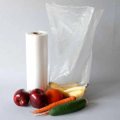 Produce Bags- Unprinted 12" x 20"- 4 Rolls/Case ~400 Bags/Roll- 14 Microns