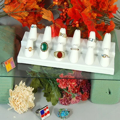 Twelve Ring Fingers- 8 1/4" x 3 1/4" x 2 1/2"H