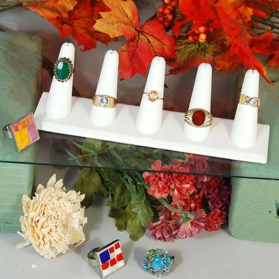 Five Ring Fingers- 8" x 2" x 2 1/4"H