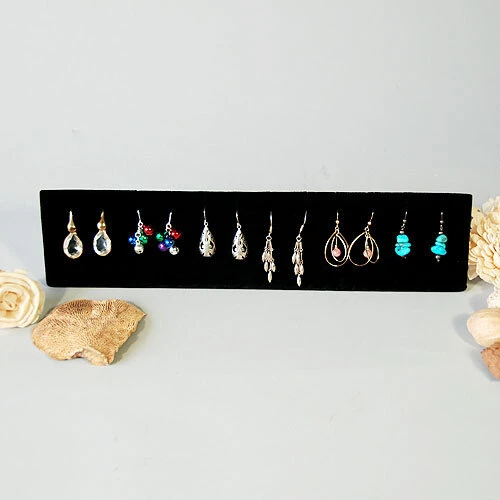 Earring/Pendant Stand- 12 Slots- 12" x 1 5/8" x 2 5/8"H