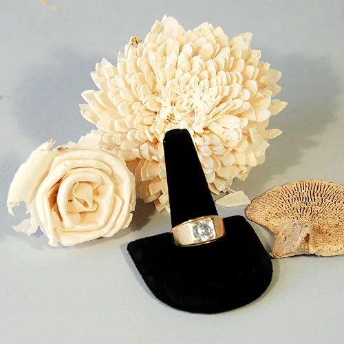 Single Ring Finger- 2 1/4"H- Black