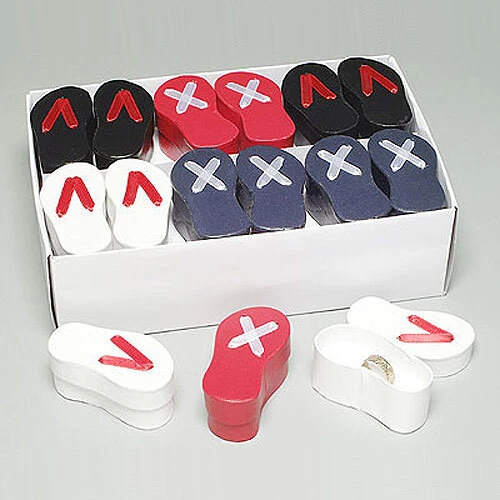 Toe Ring Boxes- 4 Assorted Colors Per Case, 24 Boxes/Case- 2 3/4"- Price Per Case of 24