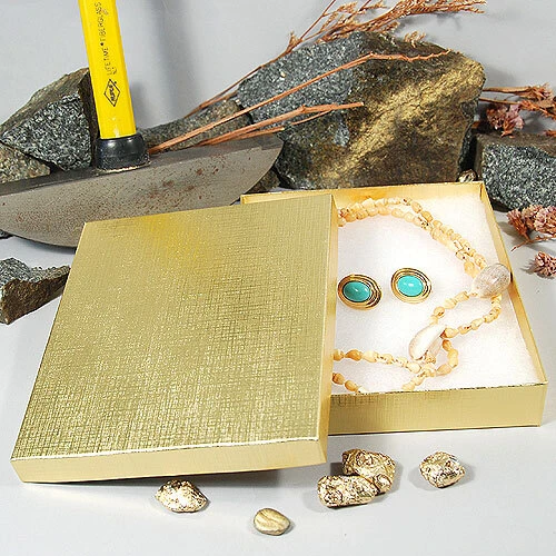 Necklace/Earring Set Box- 6" x 5" x 1"- 50/Case- Made in USA
