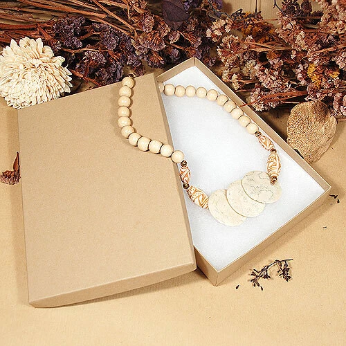 Large Beads/Necklace Box- 8" x 5 1/2" x 1 1/4"- 50/Case- Made in USA