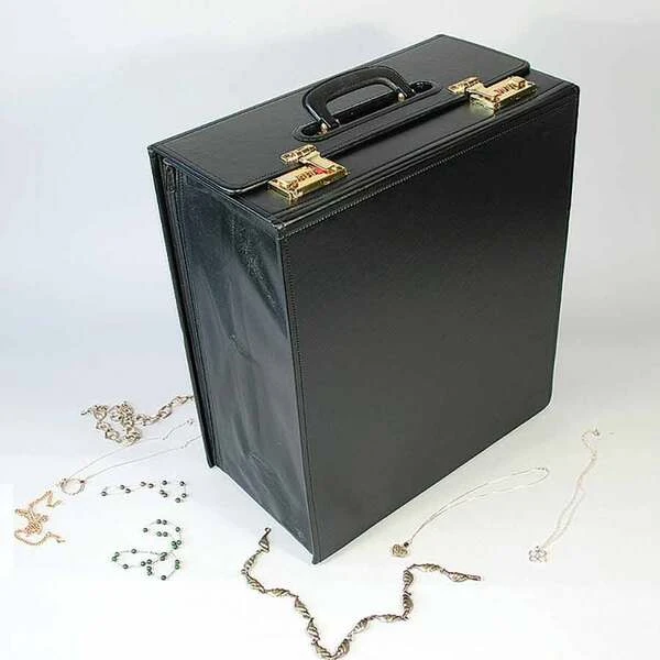 Foldable Carrying Case- Hard Shell- Holds 16 Standard Size One Inch Trays- 16" x 8 1/2" x 17"H