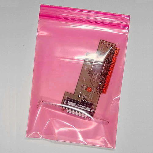 Anti-Static Zip Resealable Bags- 6" x 8"- 4 Mil- 1,000/box