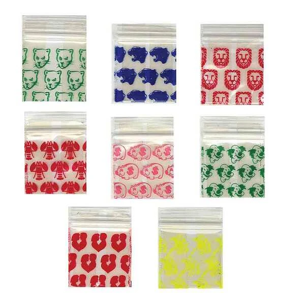 Apple Bags With Designs- 5/8" x 5/8"- 3.0 Mil- 1,000/pack