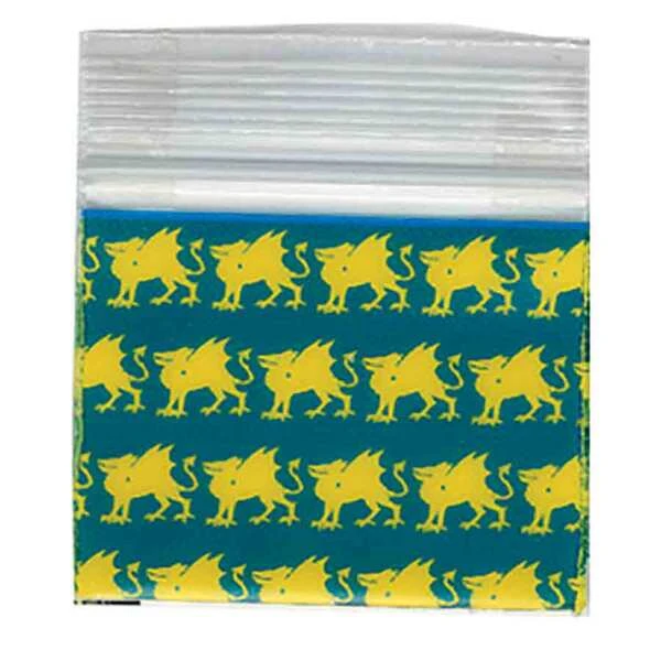 Apple Bags With Two Color Designs- 1/2" x 1/2"- 3.0 Mil- 1,000/pack