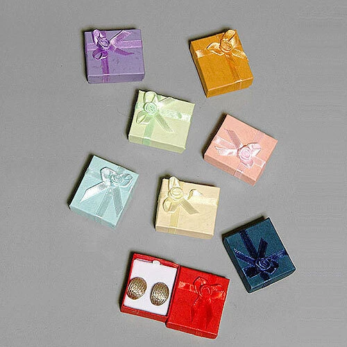 Stud Earring Box- 1 3/4" x 2" x 7/8"H- 72/Case