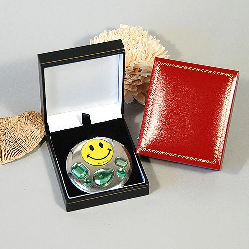Leatherette Pendant Box- 2 5/8" x 3 1/8" x 1 1/8"H