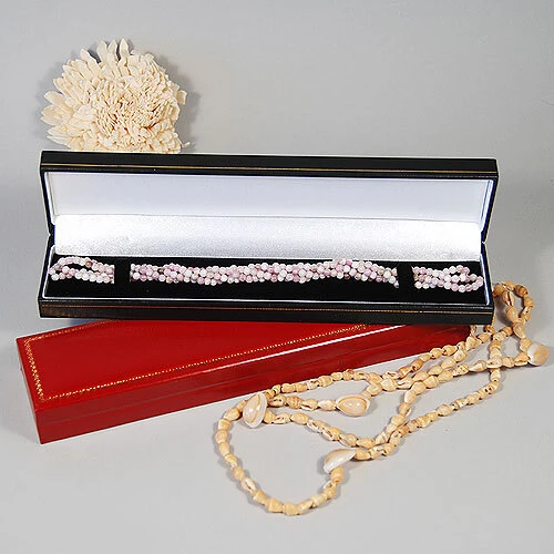 Leatherette Bracelet Box- 9 1/2" x 2 1/8" x 1"H-
