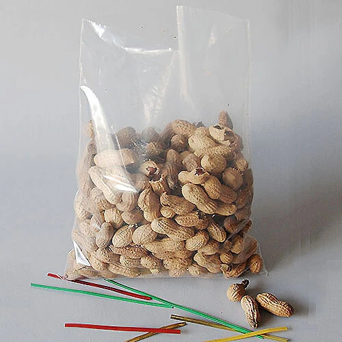 Poly Bags- Lay Flat Open End- 8" x 10"- 2 Mil- Half Gallon Size- 1,000/box