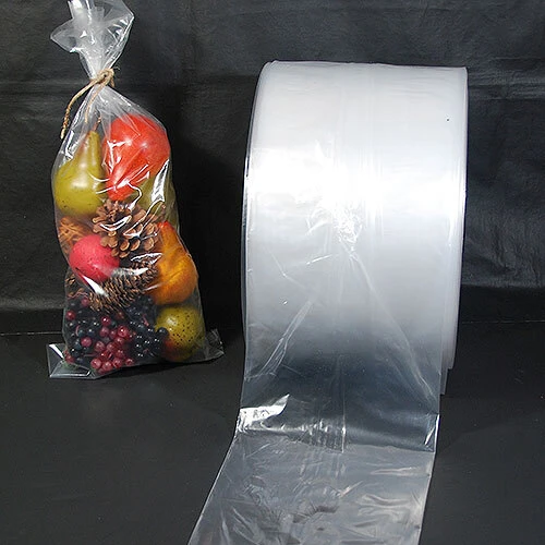 Poly Tubing- 8" x 3,000 Ft.- Clear Polyethylene- 2 Mil