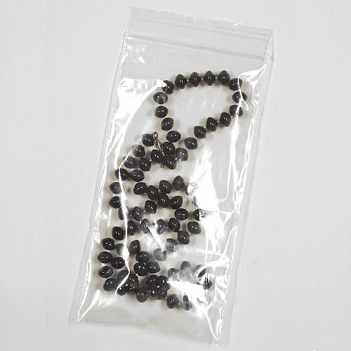 Resealable Poly Bags- Zip Seal- 4" x 8"- 2 Mil- 1,000/box