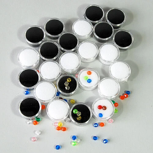 Gemstone Jars- Small 1 1/4" Diameter- Price Per Dozen