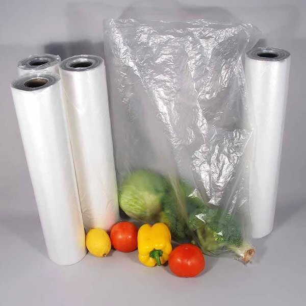 Produce Bags- Unprinted 18" x 24"- 4 Rolls/Case ~310 Bags/Roll- 14 Microns