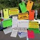 PARKING VIOLATION STICKERS, TOWING STICKERS, PARKING TICKETS, WARNING TICKETS, PERMIT TAGS
